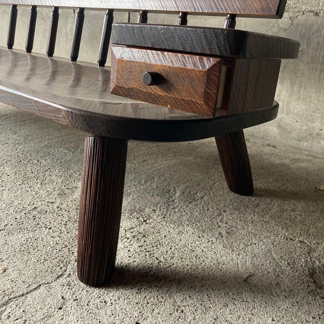 民藝椅子 無垢材 骨董家具　長椅子