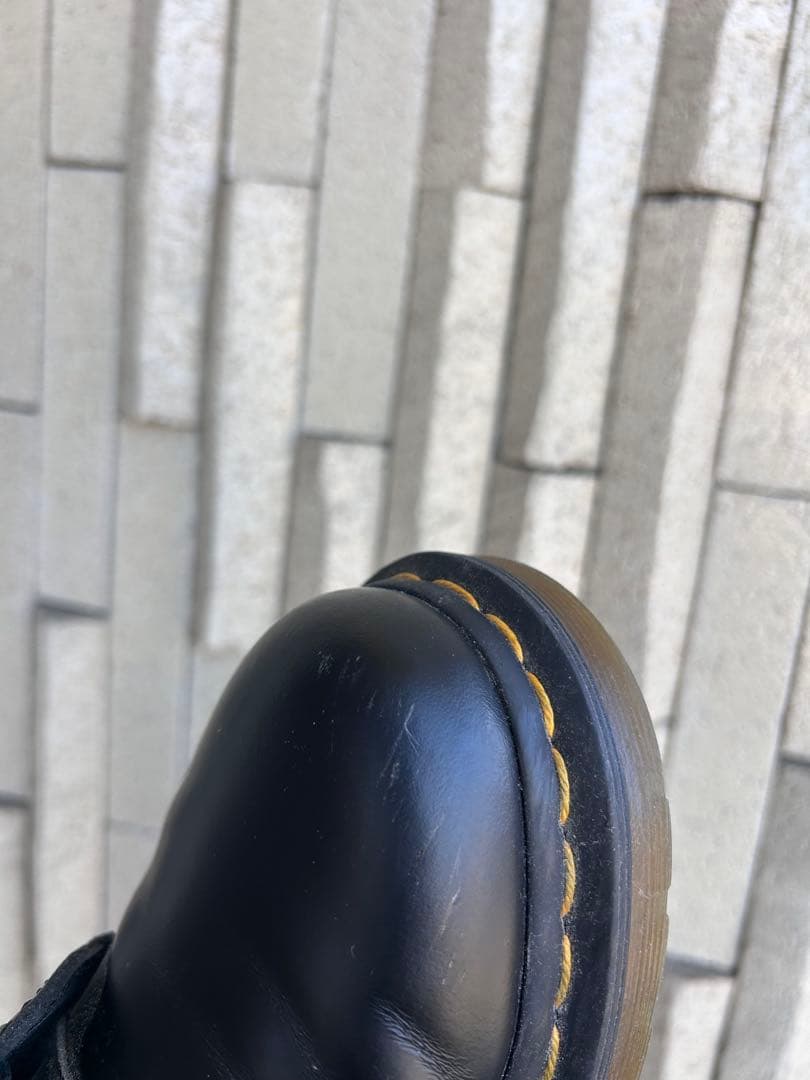 Dr. Martens ブラックレザーブーツ draw drawers トート