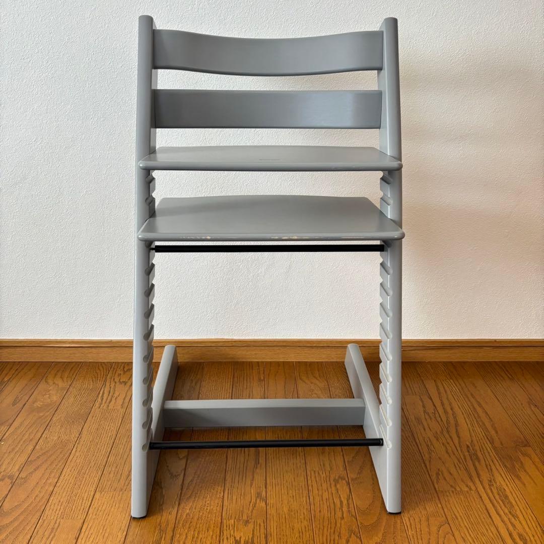 美品＊ストッケ　トリップ トラップ　ベビーチェア+ベビーセット　ストームグレー