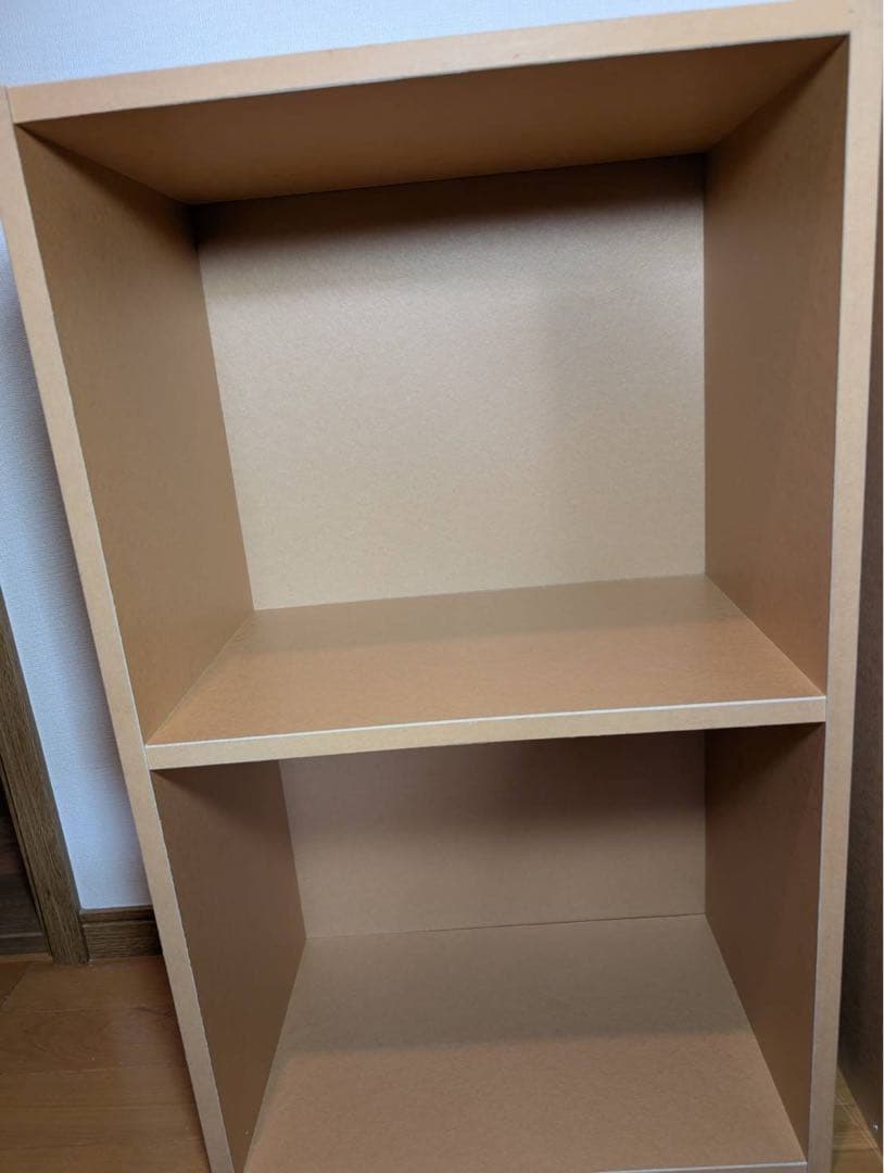 ■送料込■無印良品 MUJI パルプボードボックス 2段 棚 シェルフ廃盤家具