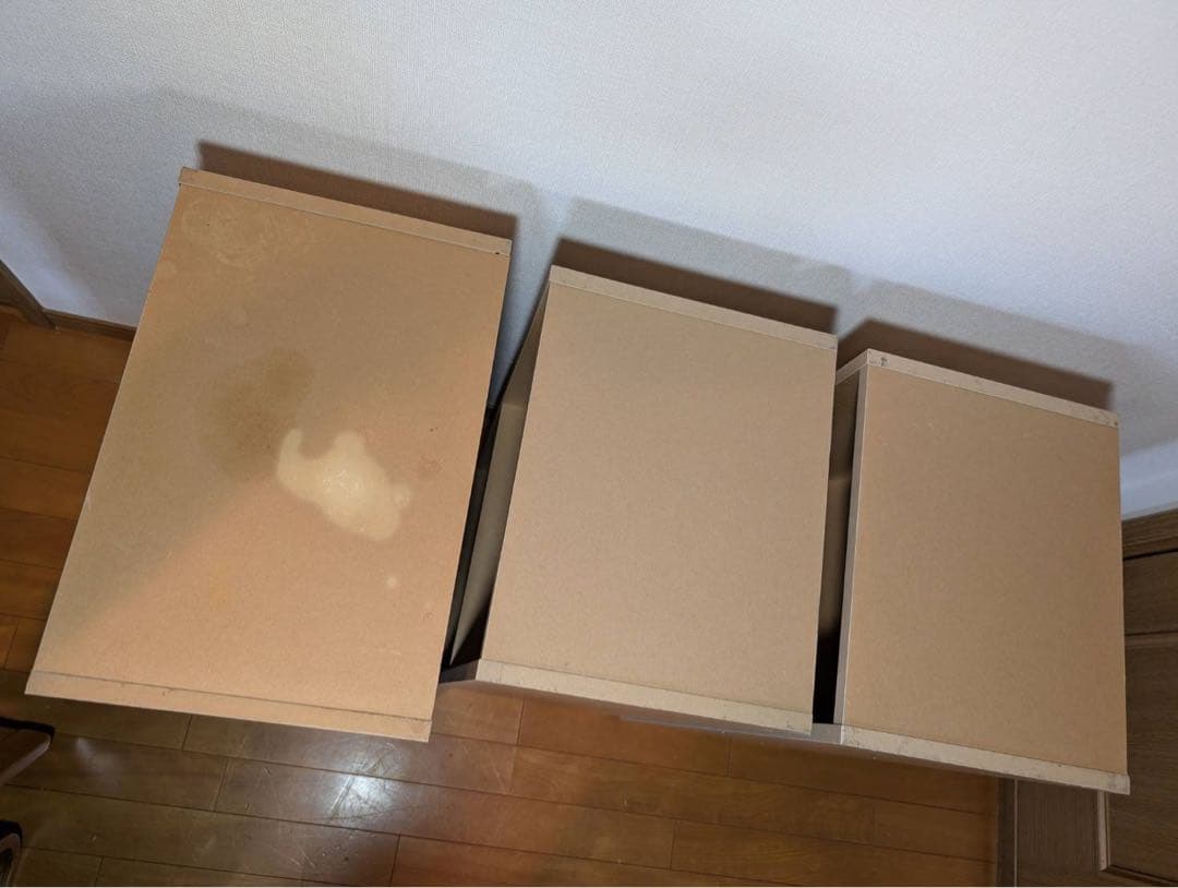 ■送料込■無印良品 MUJI パルプボードボックス 2段 棚 シェルフ廃盤家具