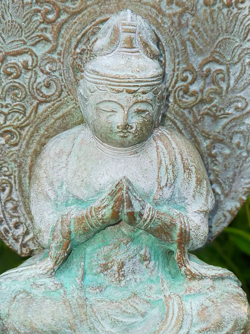 ♥☆彡　銅製　普賢菩薩像　仏像　5,4kg　骨董　観音様　観音像　仏壇　仏具