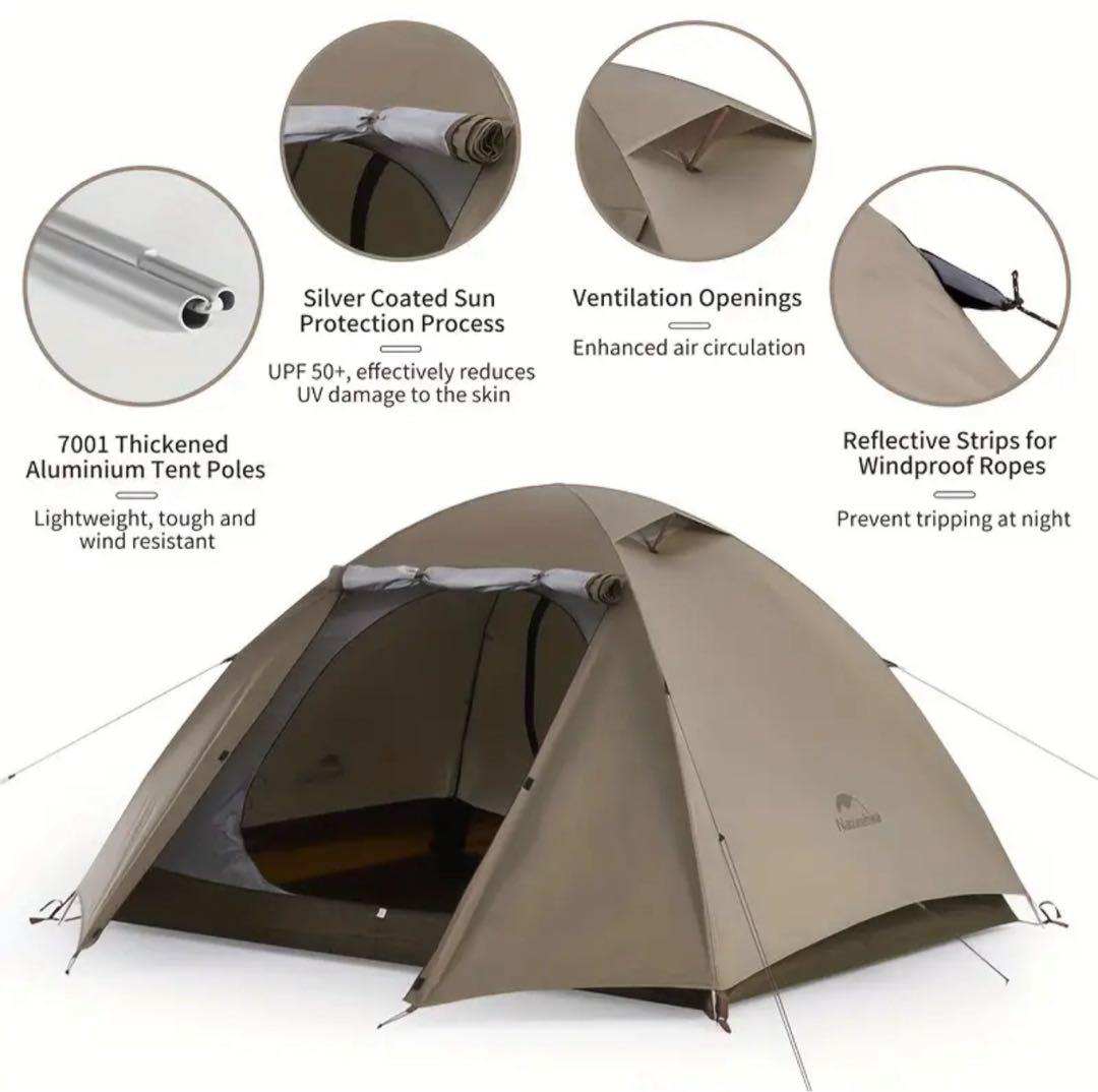 【専用】Naturehike 3人用テント シルバー