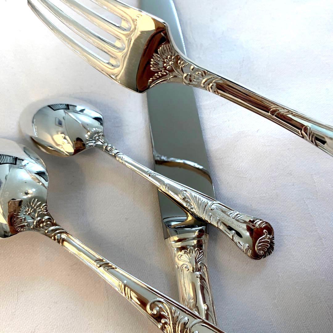 洋白銀器　カトラリー　アルファクト　唐草