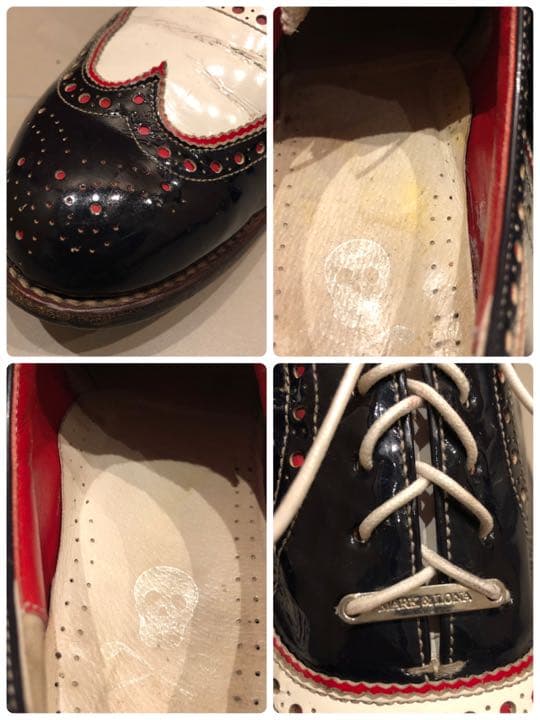 マーク&ロナ MARK&LONA エナメル【26cm】サドル ゴルフスパイク