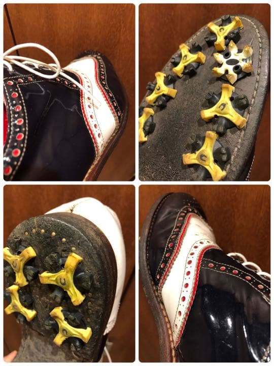 マーク&ロナ MARK&LONA エナメル【26cm】サドル ゴルフスパイク