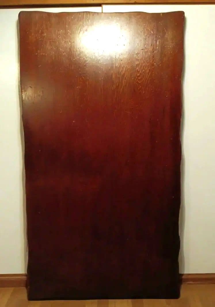 一枚板　天然無垢材使用　無垢板　デスク　テーブル　栃　天然木版