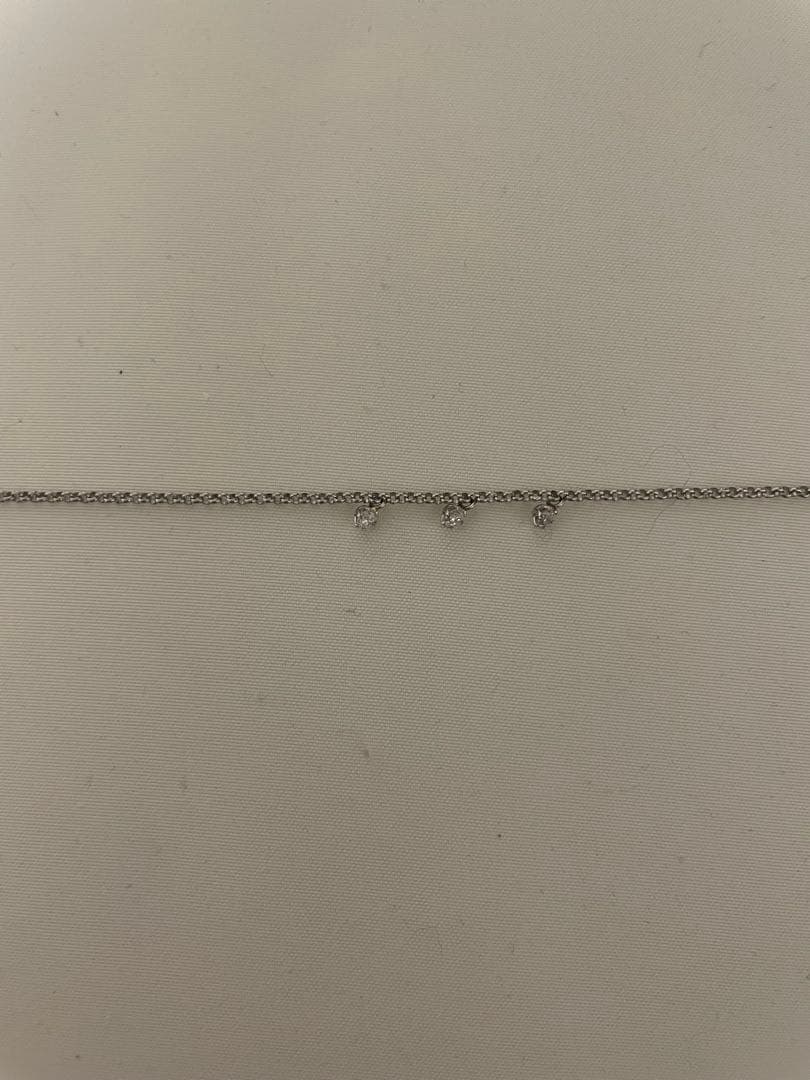 天然ダイヤモンドトリロジーチェーンアンクレットP850