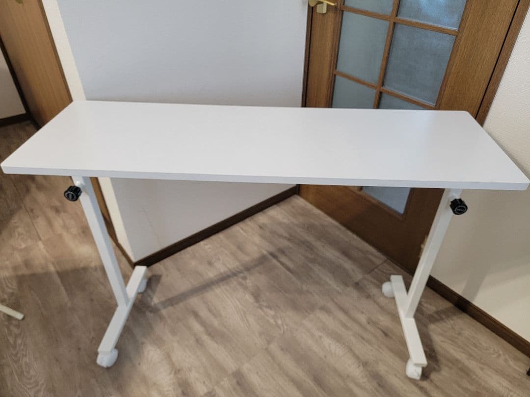 ソファ用ネイルテーブルワイドタイプ(昇降機能＆キャスター付き)