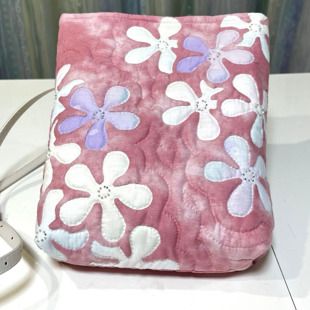 ハワイアンキルトバッグ　 ショルダーバッグ ピンク