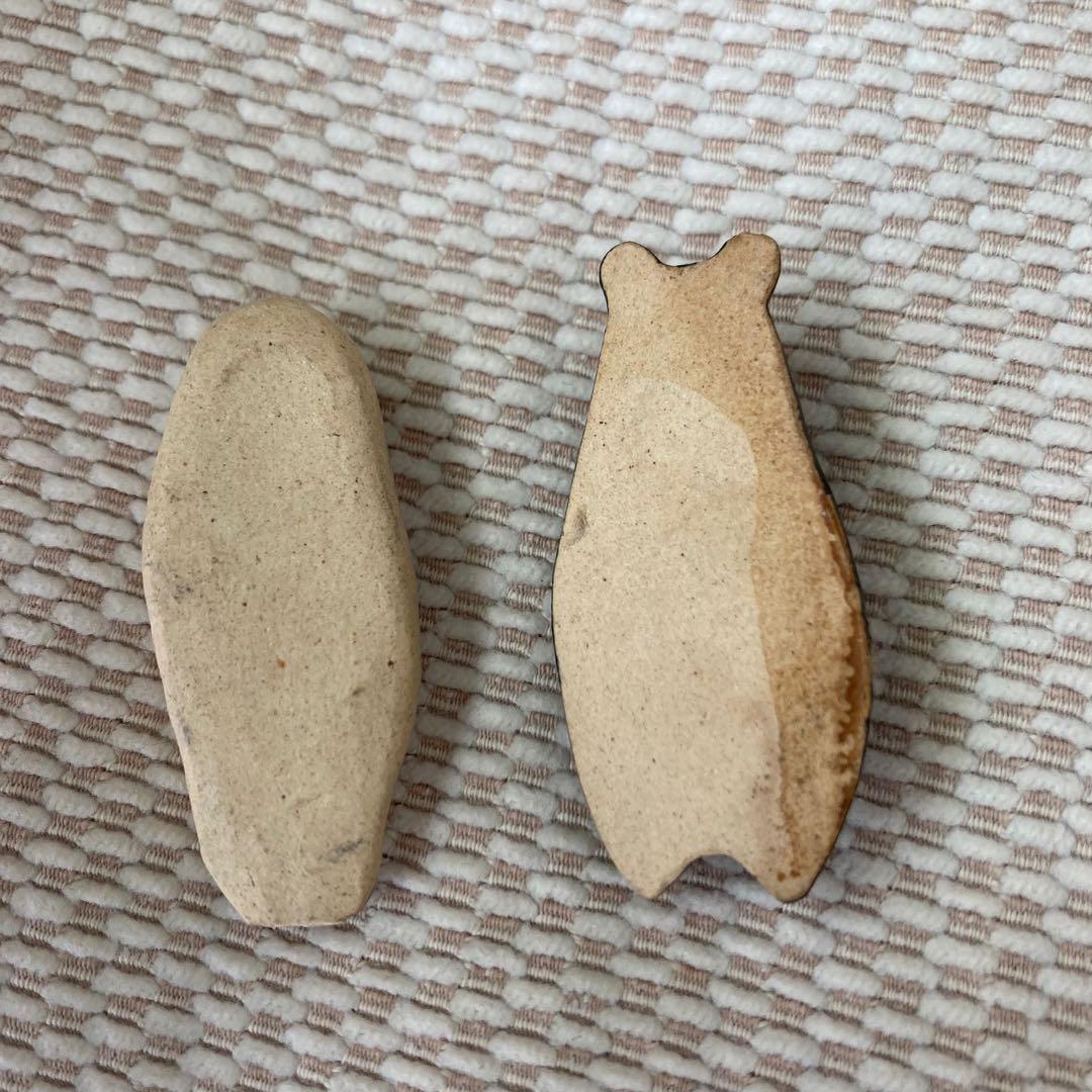 KIYATA クマ、ラッコ陶器製箸置　未使用