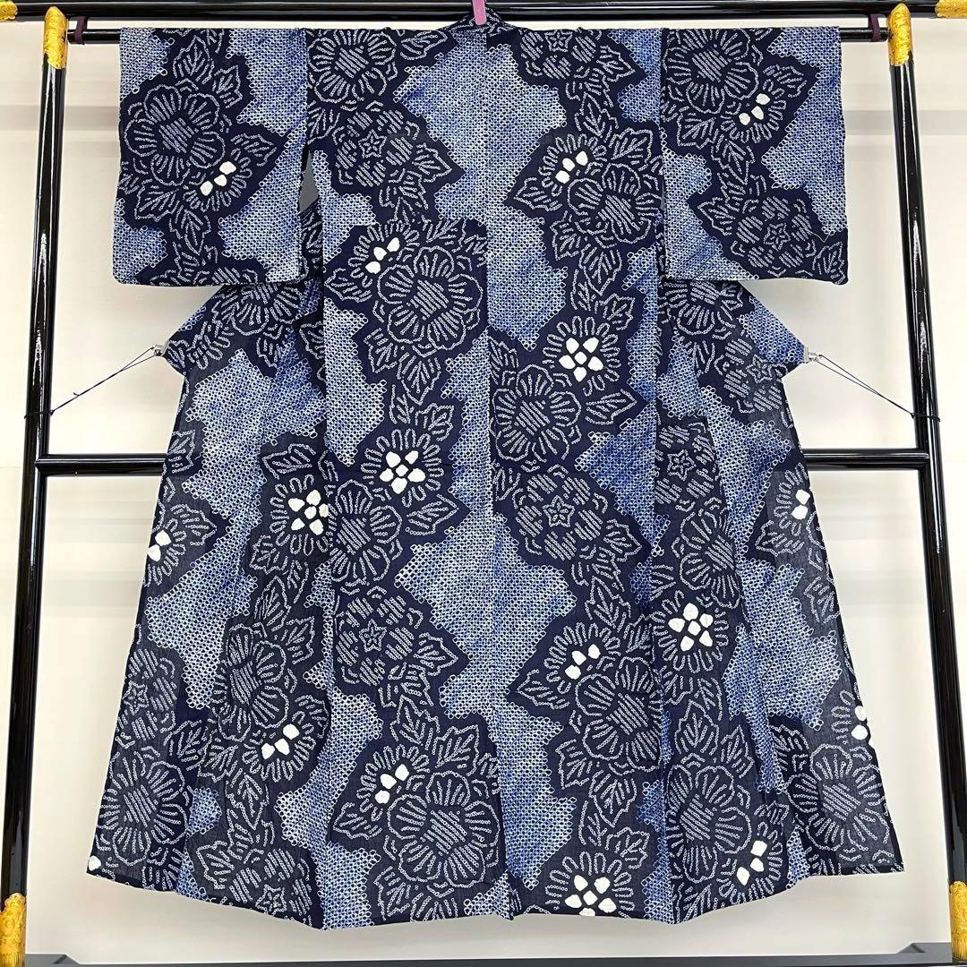 アッコです❣️ 【着物と帯 時流】Y25695◆本場有松鳴海絞り 浴衣◆