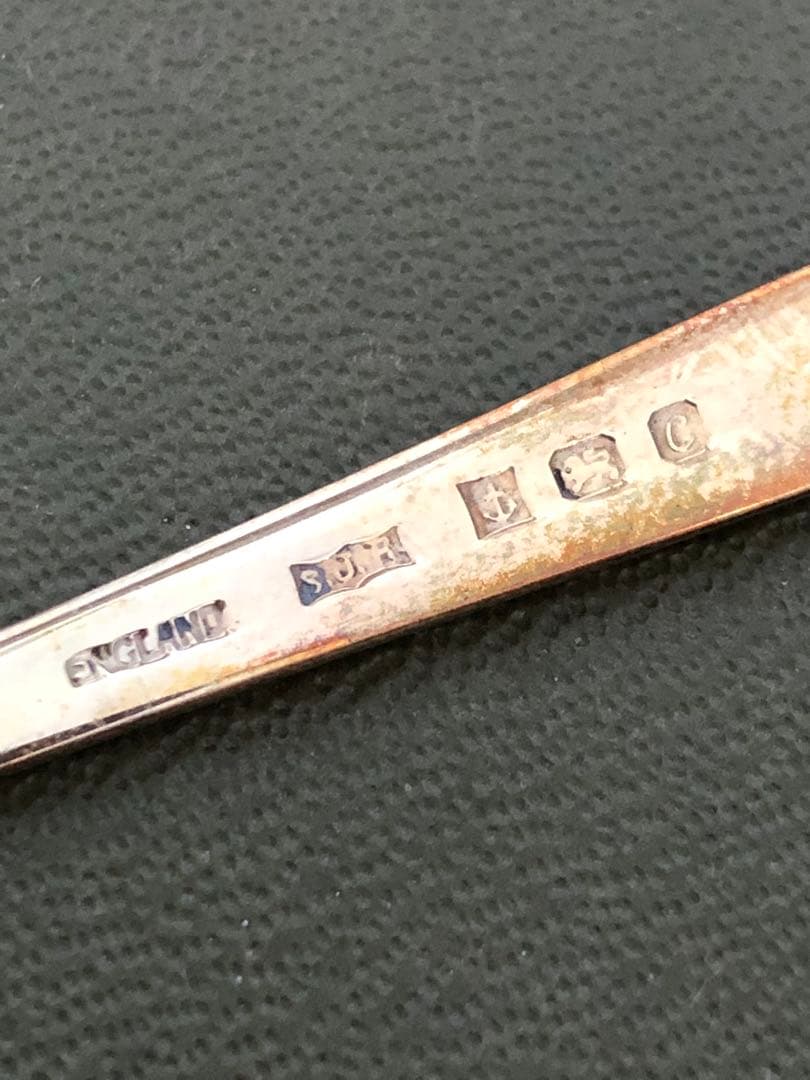 ヴィンテージ　S.J.Rose & Son 純銀製　スプーン6本　七宝　シルバー