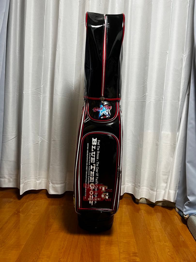 BLUE TEE GOLF キャディバッグ ブラックエナメル