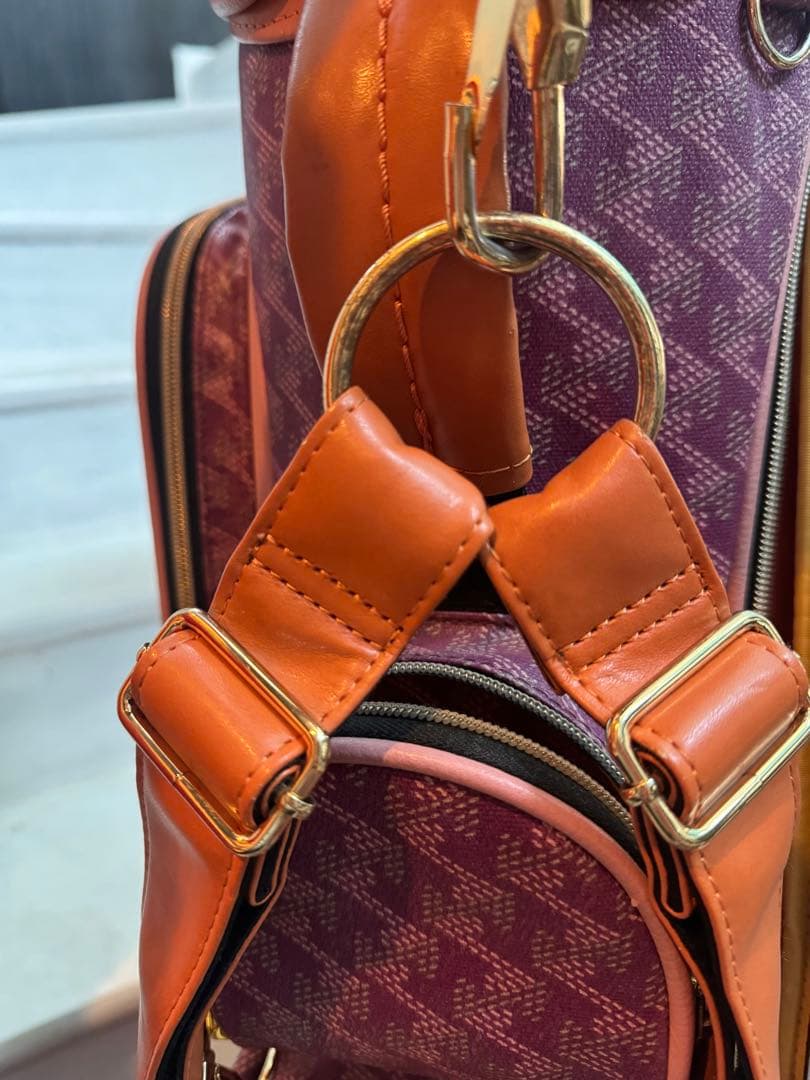 レザレクション　キャディバッグ　パープルピンク