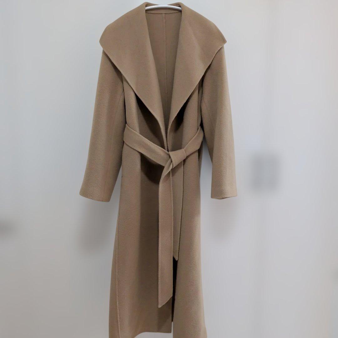 ビッグカラーリバーコートMサイズ キャメル ベージュ