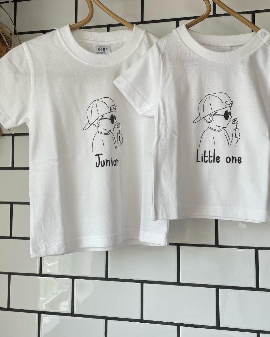 親子コーデ　親子お揃い　名前入り　名入れ tシャツ　内祝い　誕生日