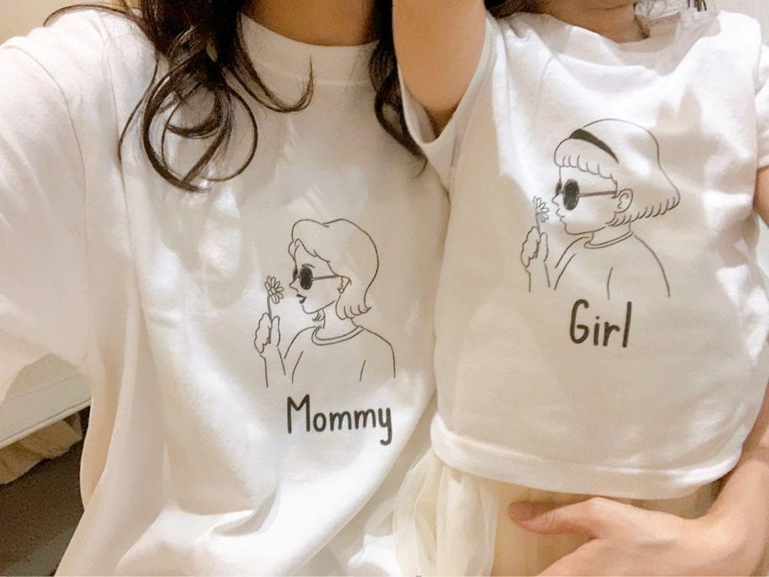 親子コーデ　親子お揃い　名前入り　名入れ tシャツ　内祝い　誕生日