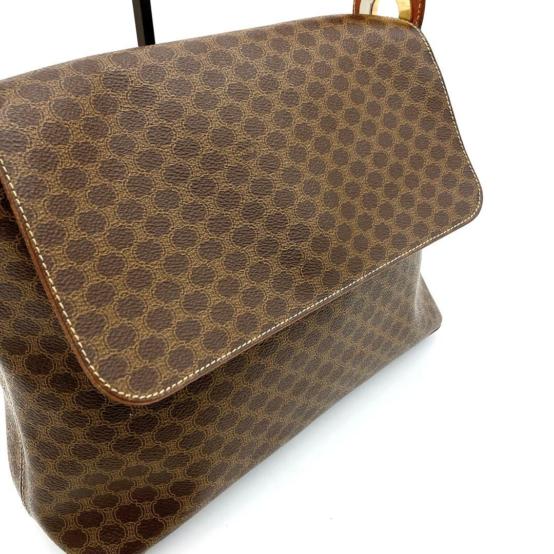 希少サークル金具【CELINE】ショルダーバッグ　マカダム柄.