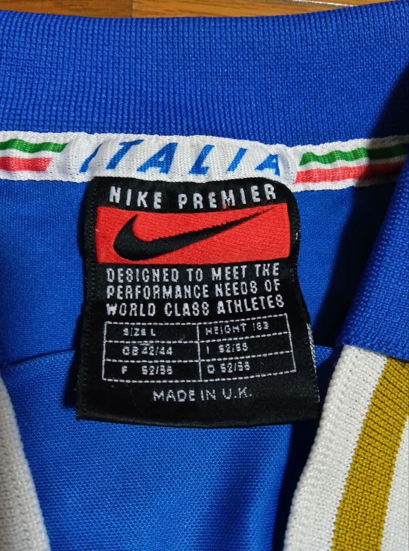 イタリア代表　96-98 バッジョ　18番　当時物　美品　正規品