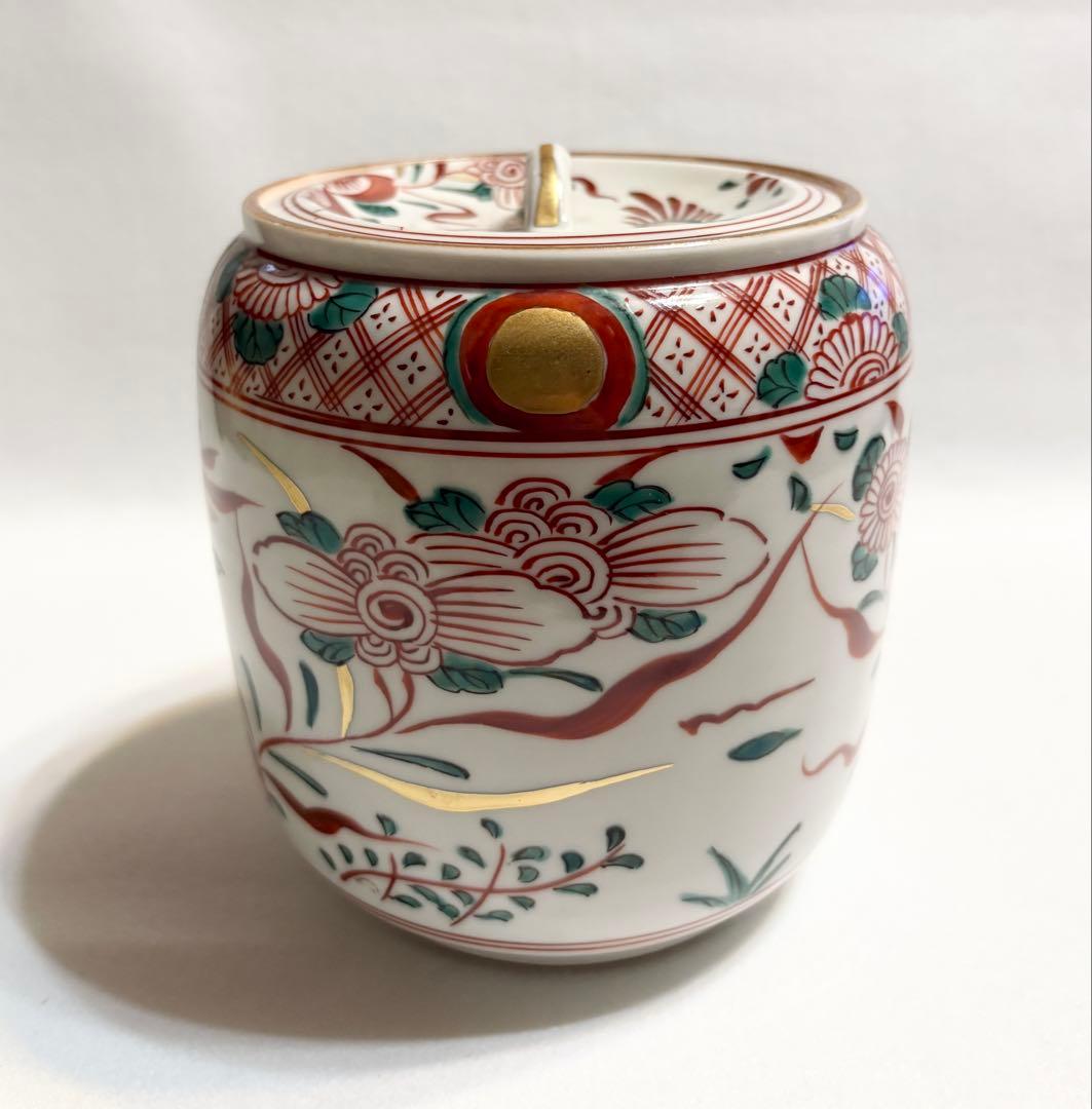 高野昭阿弥 赤絵 花鳥文 水差 茶道具 茶道 水差し 昭阿弥