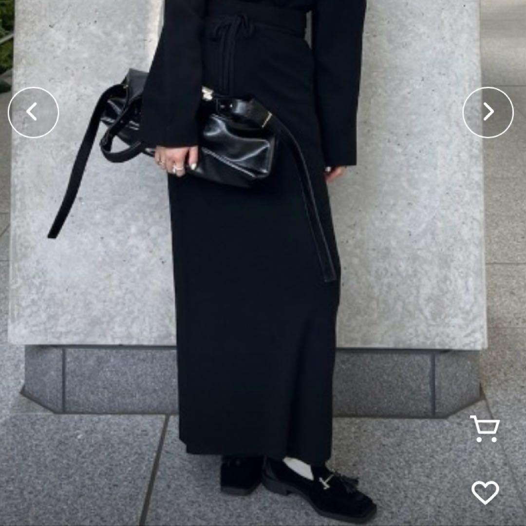 AMERI スクエアトゥ ローファー 黒 ベロア Lサイズ