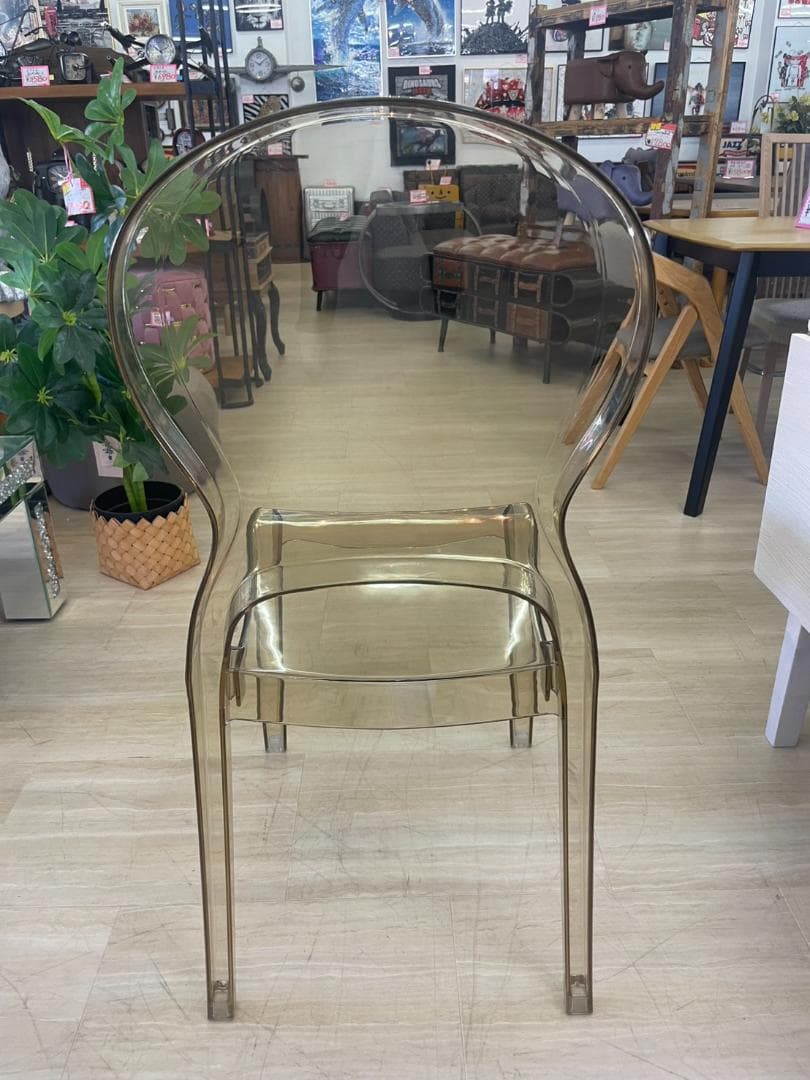 ダイニングチェア　PC-990AM　クリア　透明　ガーデン　チェア　イス　椅子