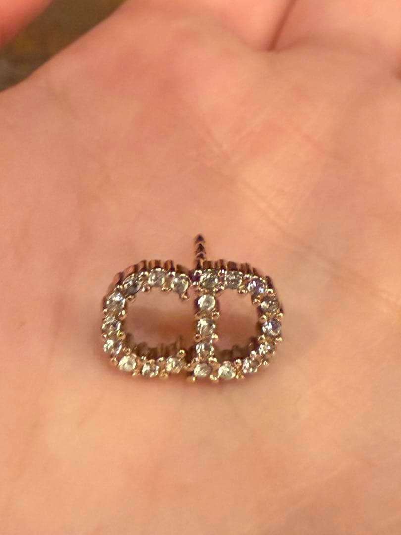 Dior Petit CD ミニスタッドピアス　ゴールド 片耳