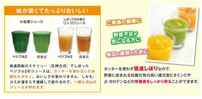 低速回転式ジューサーベジフルＺ ＺJ-B２－Ｚ