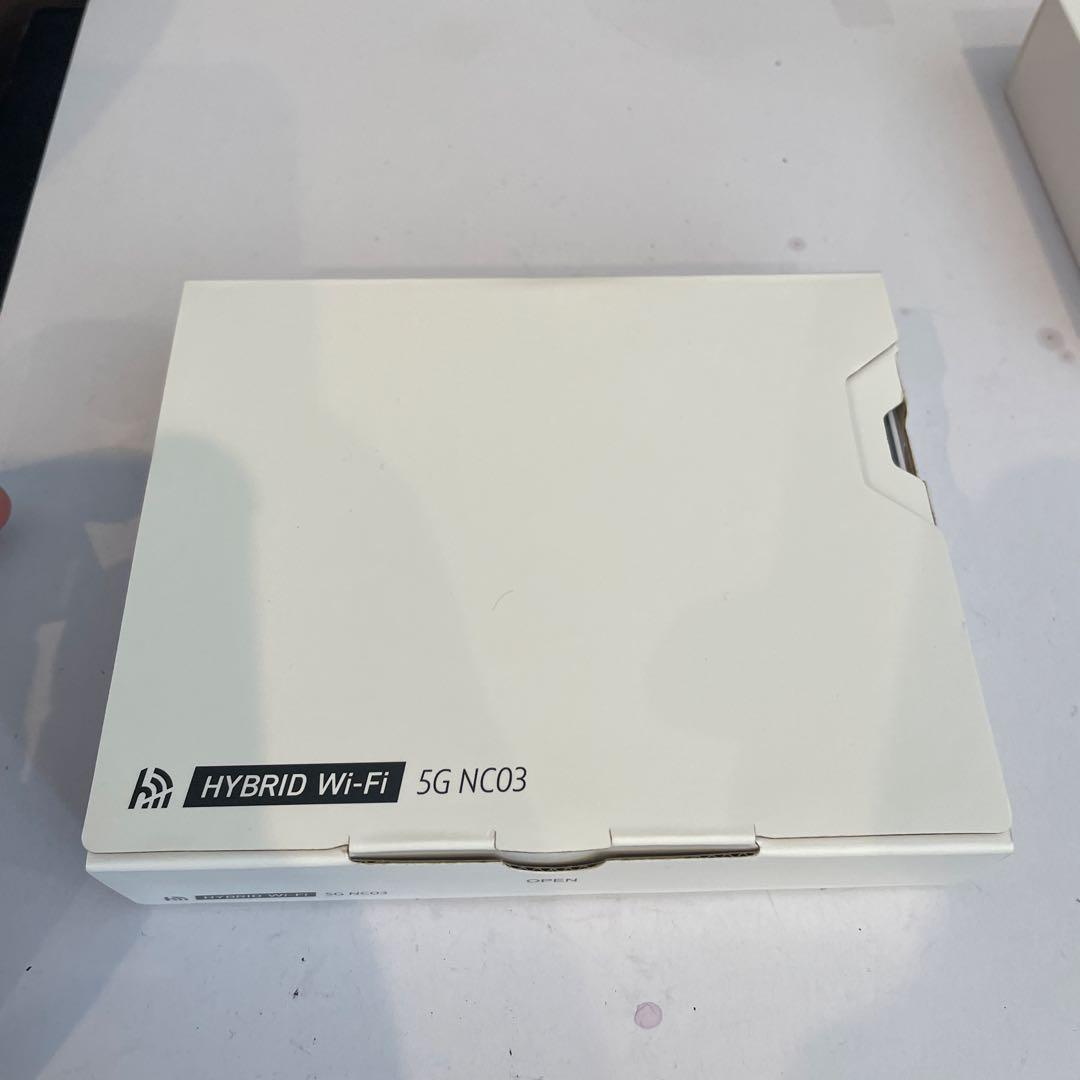 未使用HYBRID Wi-Fi 5G NC03 モバイルルータークレードル付き