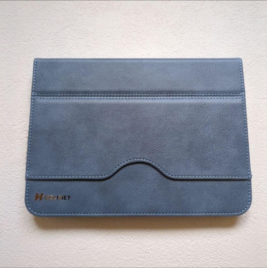 iPad Mini 第6世代2021ケース ブルー ペンシルホルダー付き