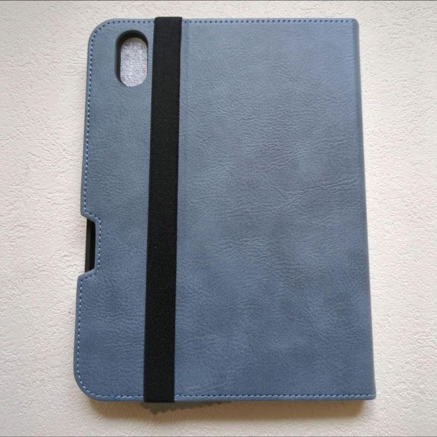 iPad Mini 第6世代2021ケース ブルー ペンシルホルダー付き