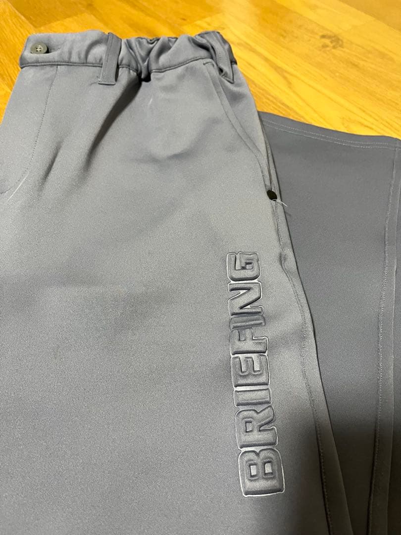 ブリーフィング 3Dロゴスリムパンツ Mサイズ グレー BBG231M16