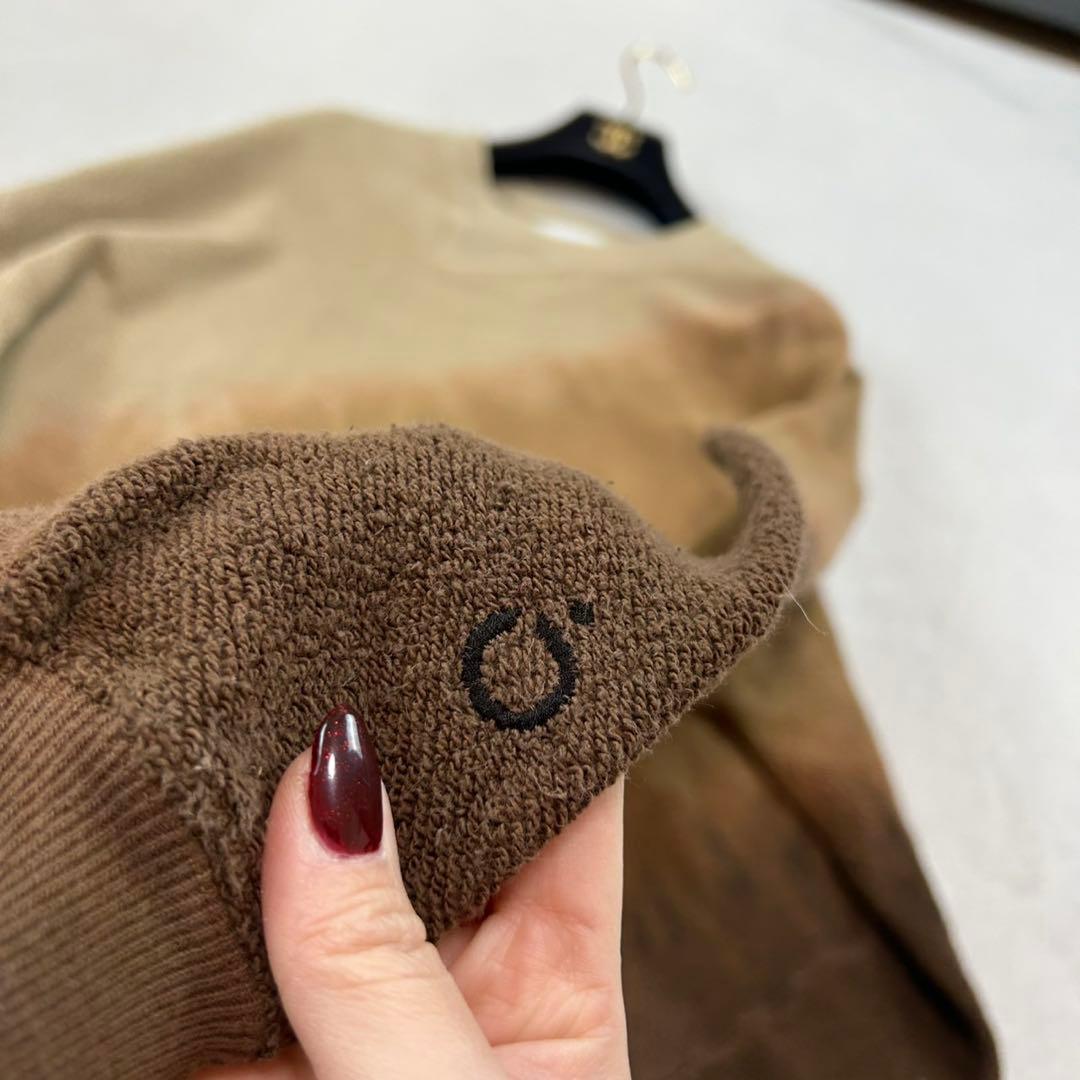 K576 L ノーマティーディー クルーネック スウェット ブラウン メンズ