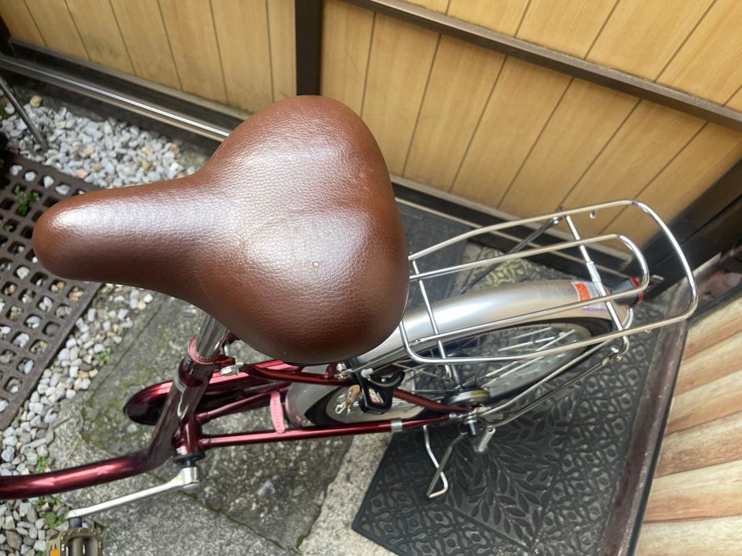 低床フレーム 高齢者 小柄な方Amourシティサイクル バーガンディ 20インチ