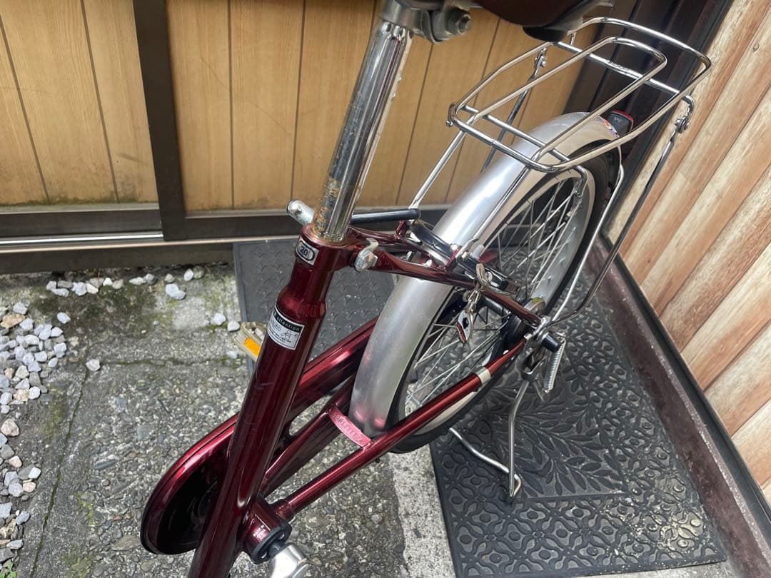 低床フレーム 高齢者 小柄な方Amourシティサイクル バーガンディ 20インチ