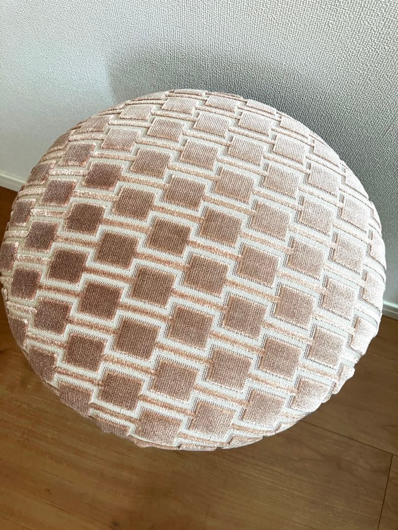 ヴィンテージ 和柄ベロアスツール 張り替え済