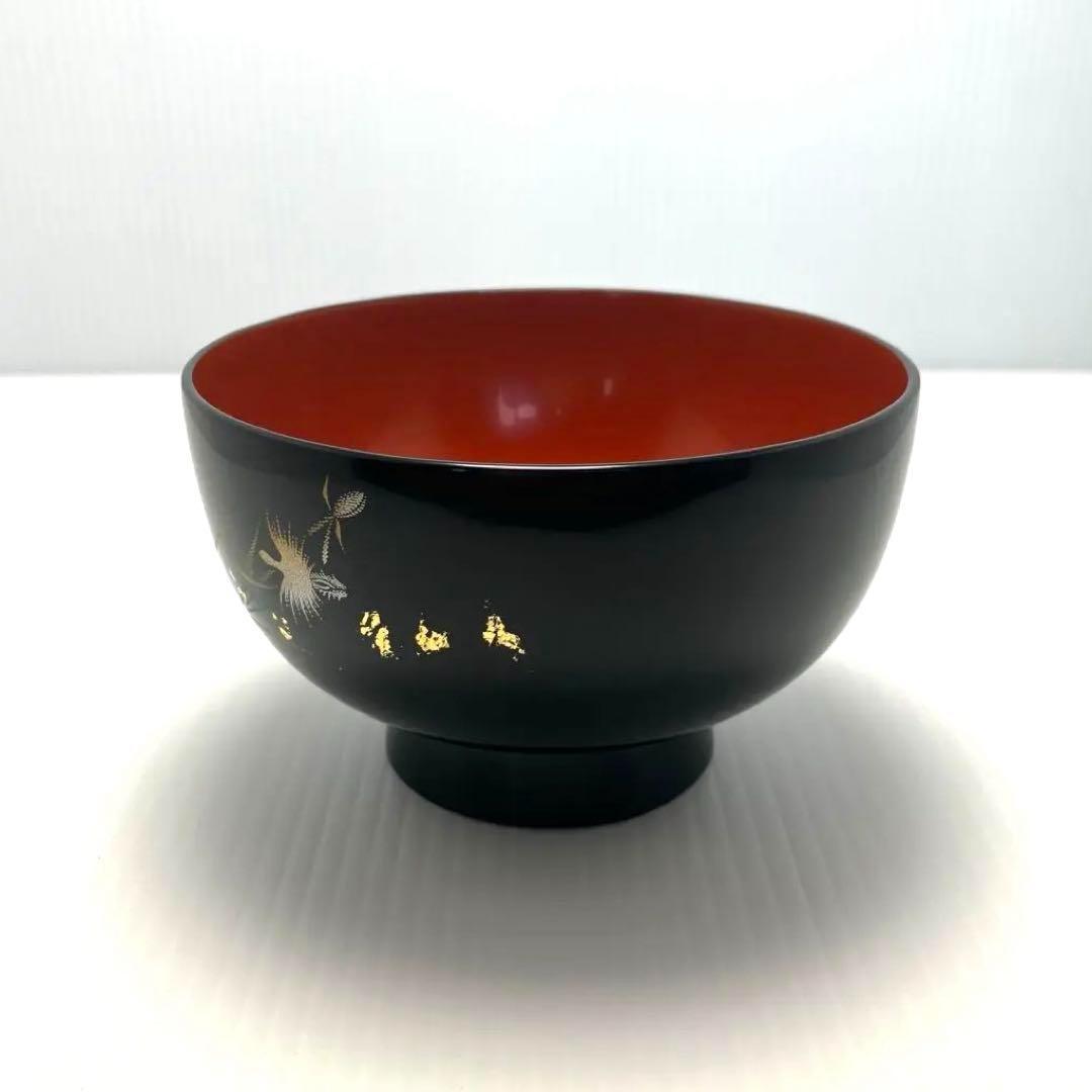 最高級 新品未使用 輪島塗 藤野孝一郎 金箔 汁椀 夫婦椀 お椀 2客 共箱