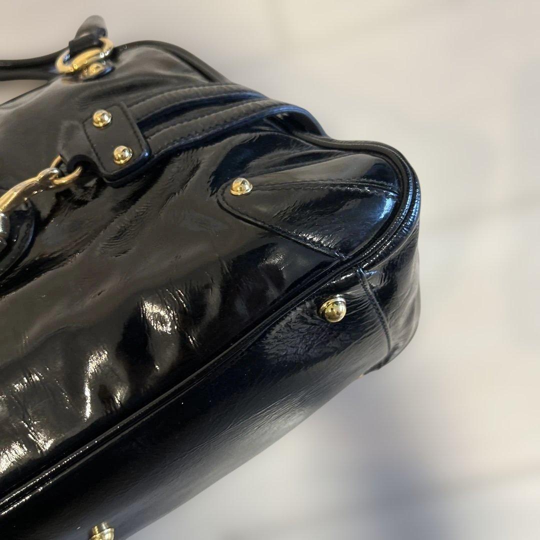 めりーグッチ ホースビット バンブー レザー ハンドバッグ ショルダー