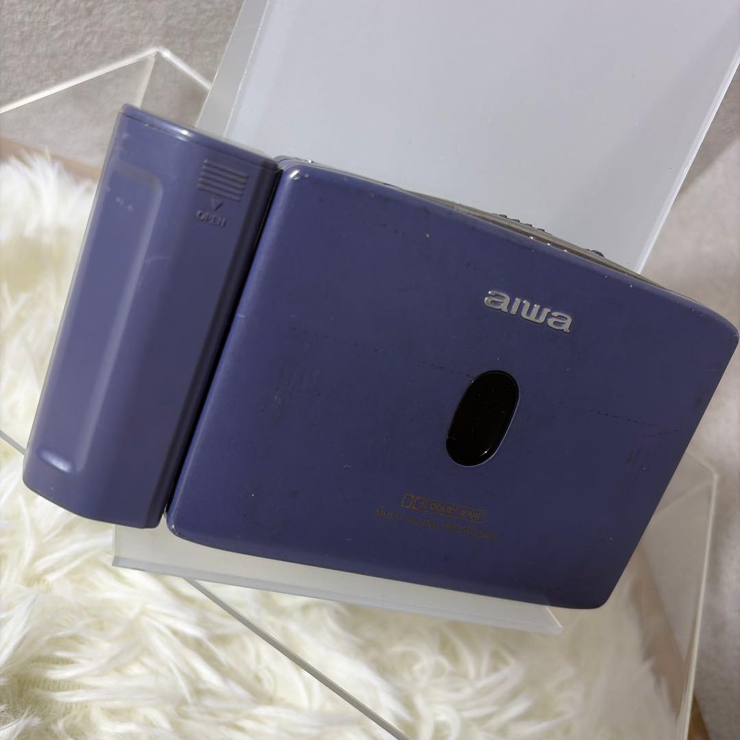 【超希少カラー】aiwa 薄型高音質 カセットプレーヤー HS-PX720