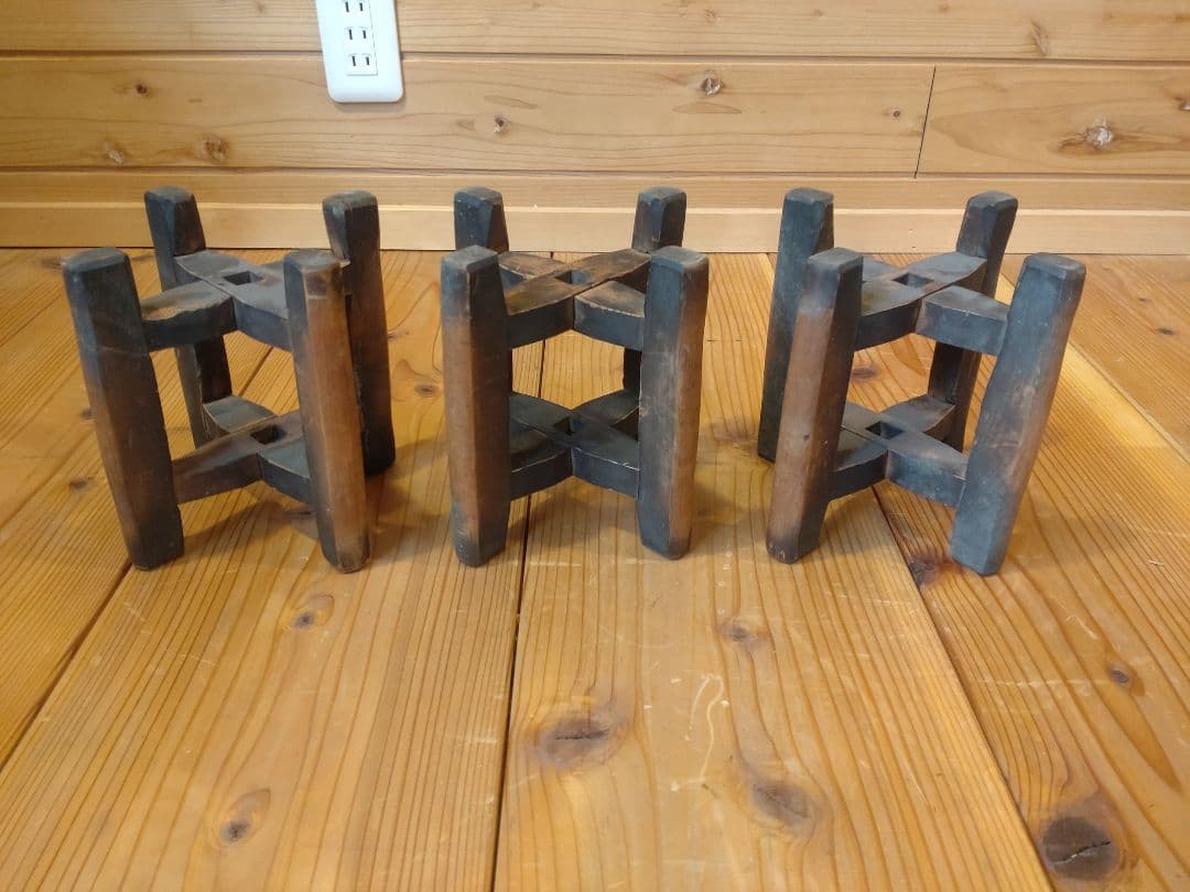 古民具　古道具　一斗桝と糸巻のセット　昭和レトロ　アンティーク