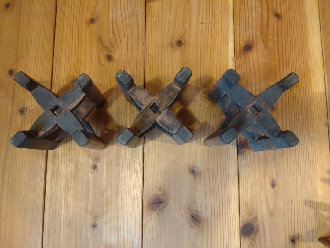 古民具　古道具　一斗桝と糸巻のセット　昭和レトロ　アンティーク