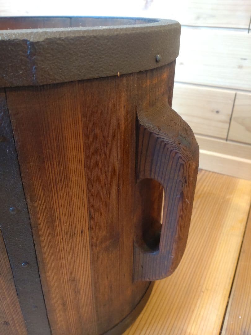 古民具　古道具　一斗桝と糸巻のセット　昭和レトロ　アンティーク