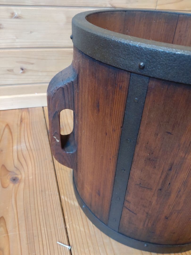 古民具　古道具　一斗桝と糸巻のセット　昭和レトロ　アンティーク