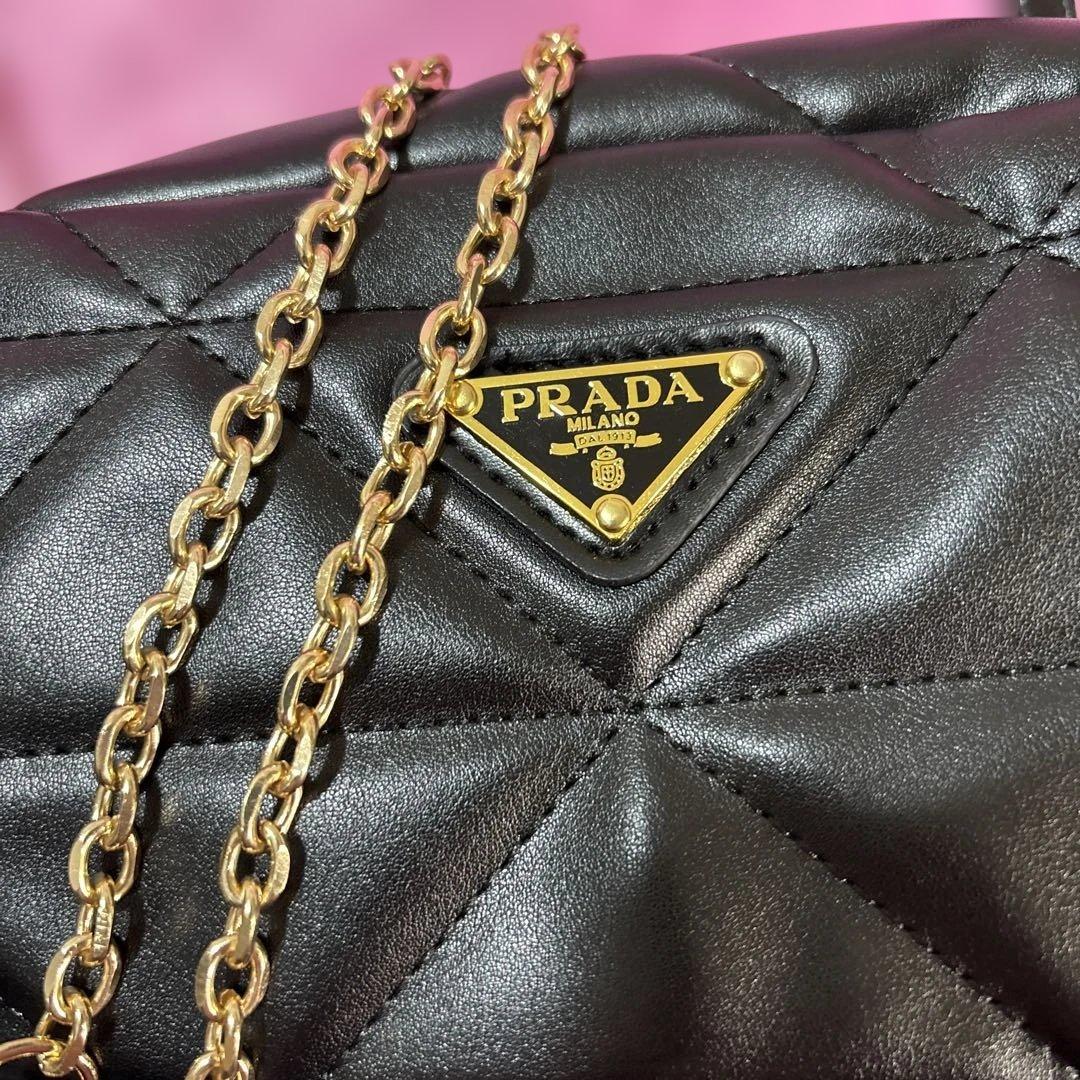 ブラック レザー ショルダーバッグノベルティ