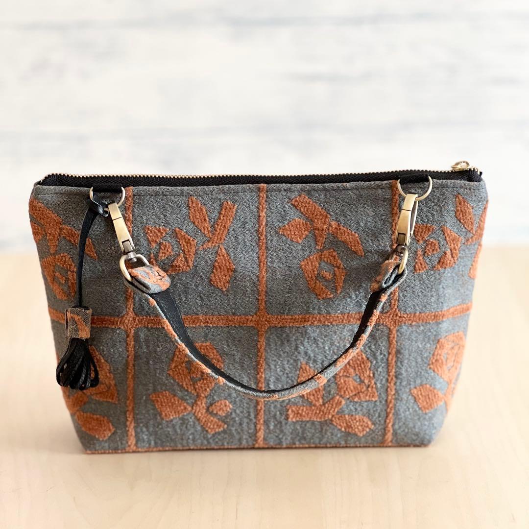 ミナペルホネン Lulu large brownハンドバッグMB601-131