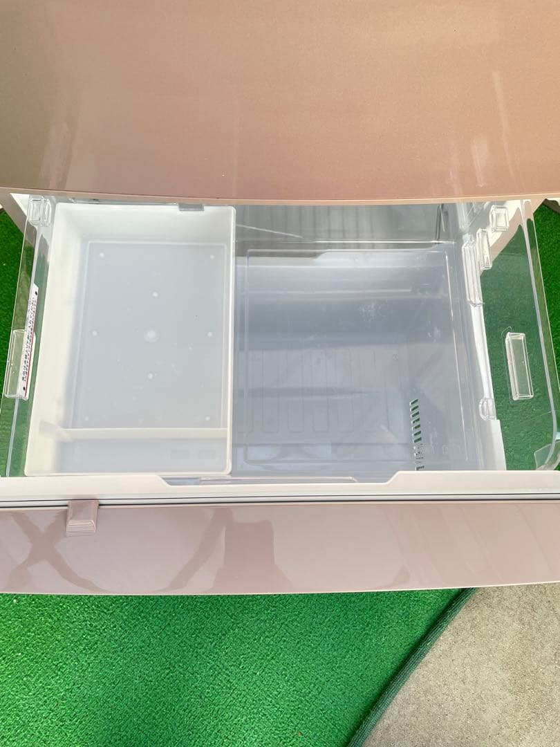 918三菱 おしゃれピンク 3ドア冷蔵庫 370L 自動製氷機能付き 静音 国産