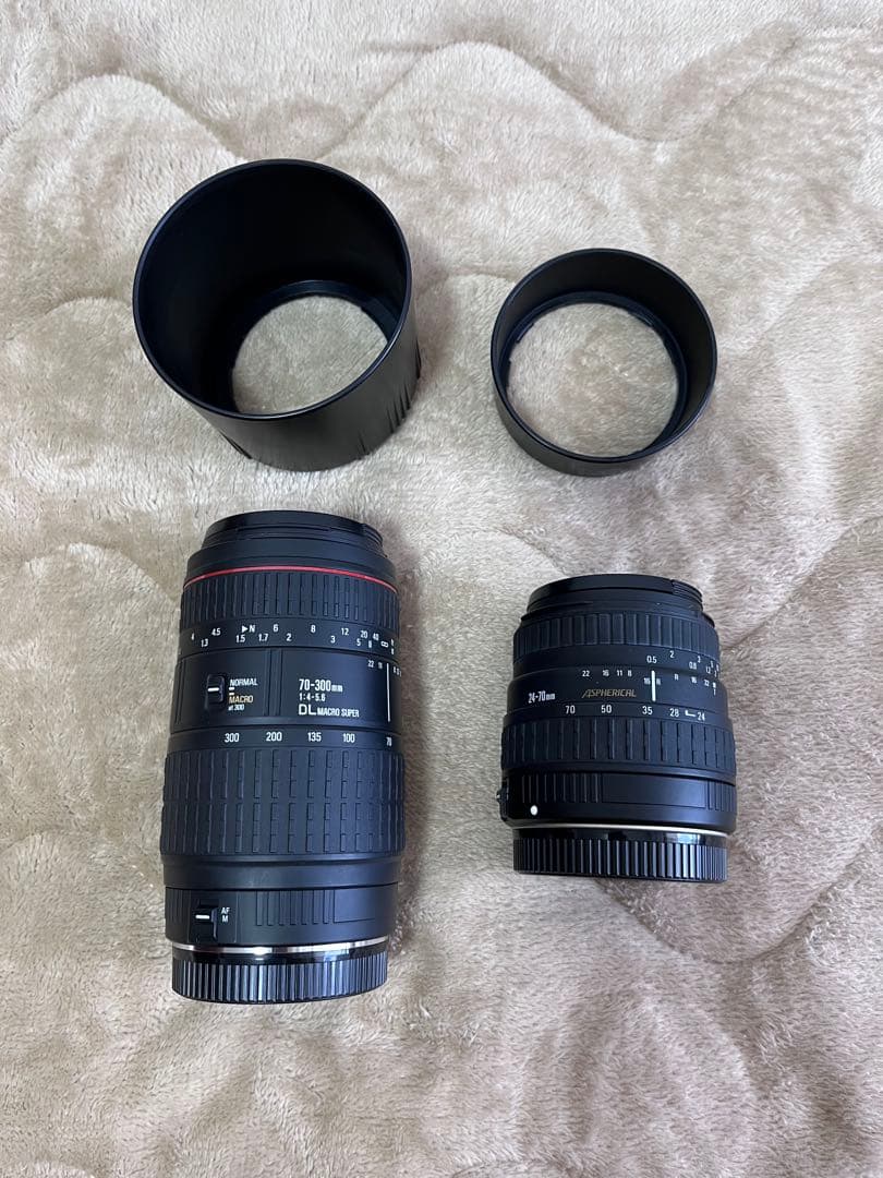 ★Canon EOS55 フィルムAF一眼レフ　交換レンズ2本他、道具一式！