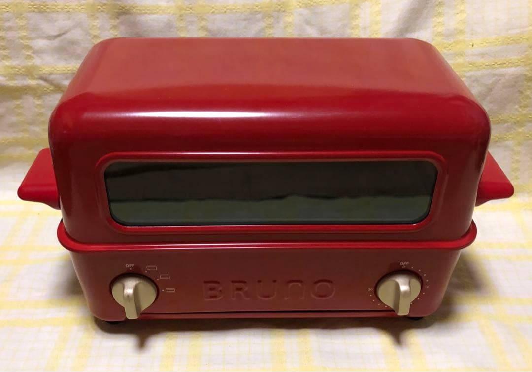 新品未使用　BRUNO ブルーノトースター グリル 赤