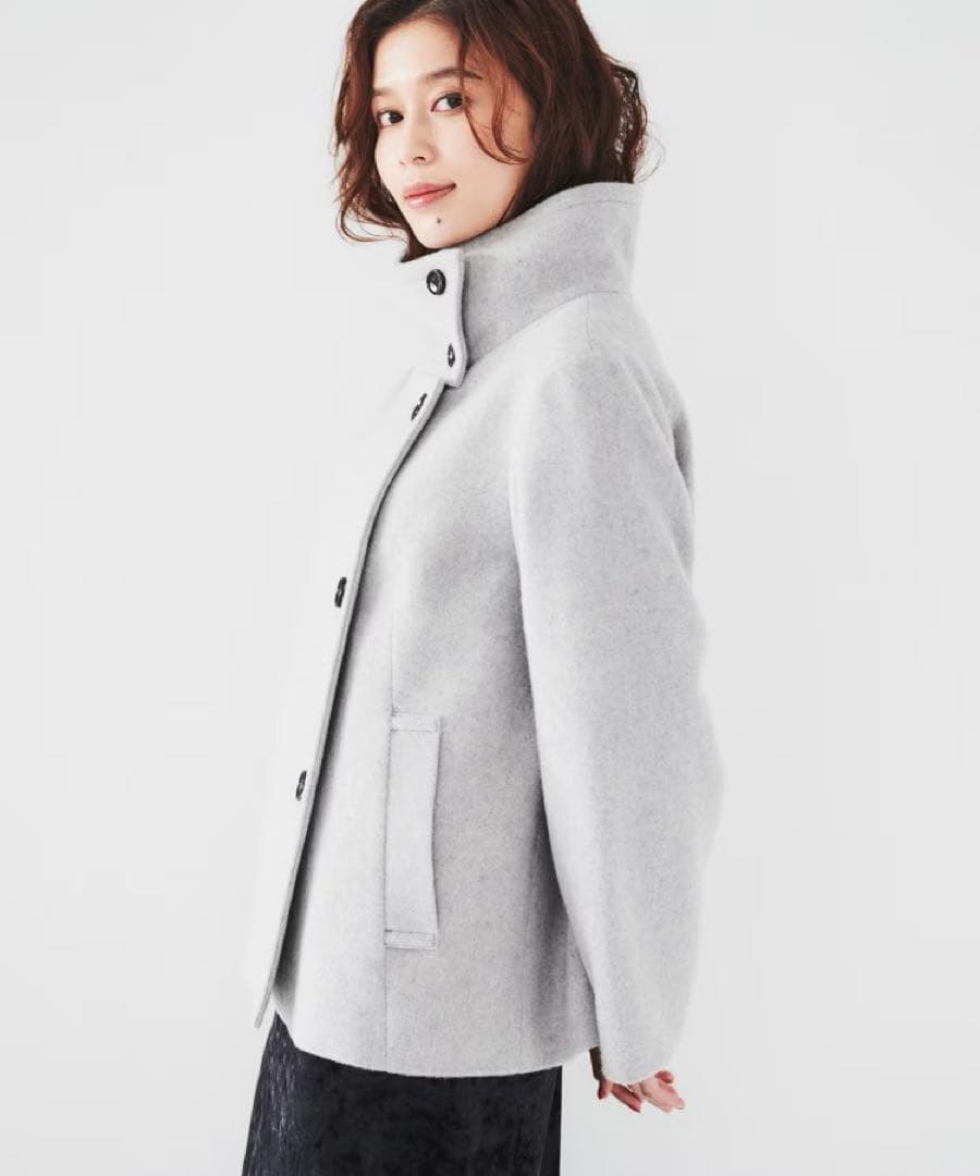 UNTITLED 2024AW 2WAYウールショートコート スーパー100’S